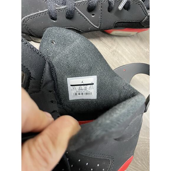Air Jordan 6 Retro Black Infrared 2019 384664-060 Men\'s Size 9.5 main image 14